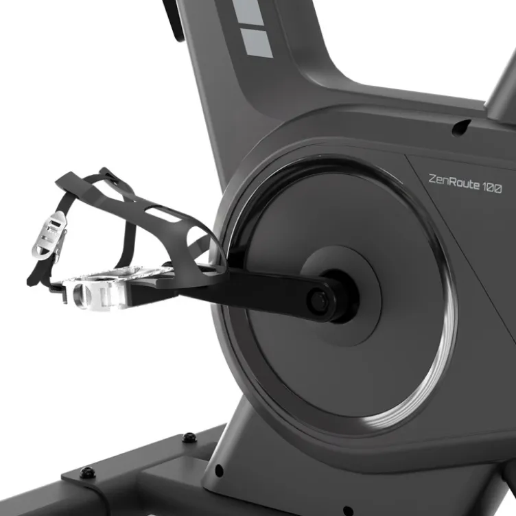 Vélo de cardio ZenRoute 100 avec capteur de fréquence cardiaque optique et écran LCD - Volant d'inertie 6 kg