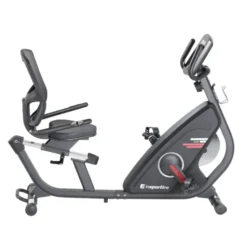 Vélo de fitness semi-allongé avec poignées pour calcul de la fréquence cardiaque - Ecran affichage pour suivi de performance