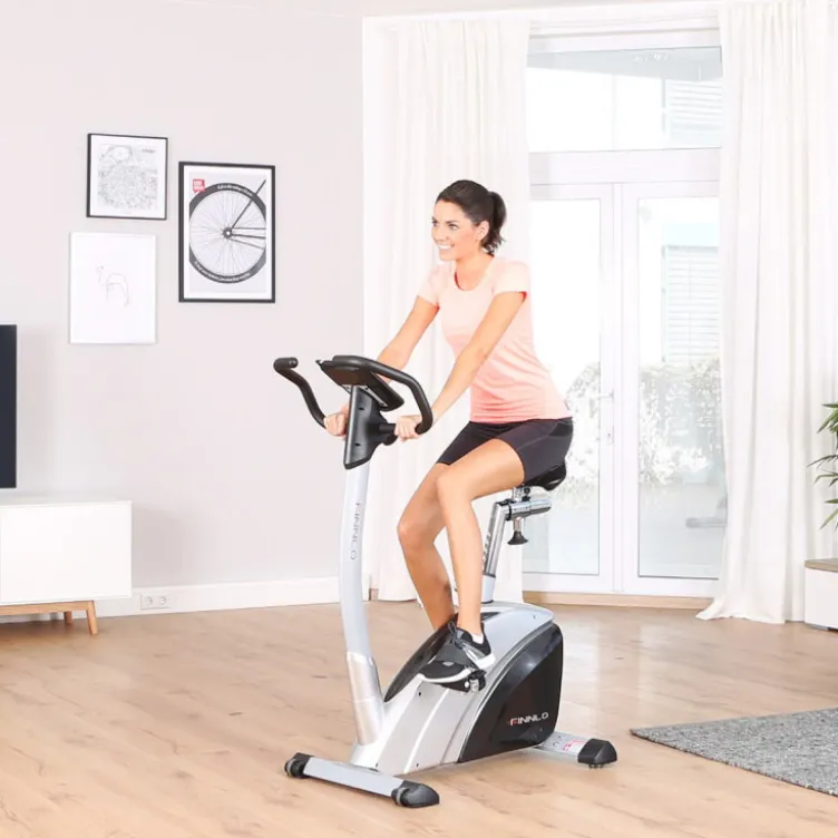 Vélo d'entraînement avec tableau de bord et 18 programmes de courses - Haute qualité - Ergometer Exum