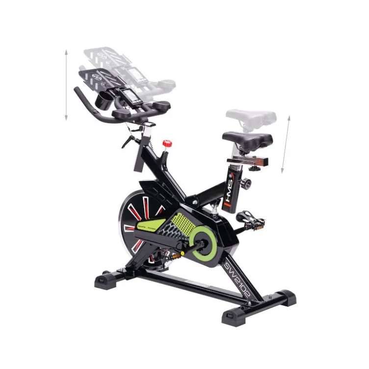 Vélo de spinning avec roue d'inertie 15 kg pour homegym