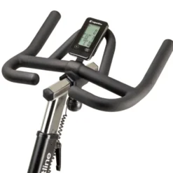 Vélo de spinning Drakkaris avec volant d'inertie puissant de 18 kg et système de freinage à friction - Siège réglable