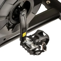 Vélo de spinning Drakkaris avec volant d'inertie puissant de 18 kg et système de freinage à friction - Siège réglable