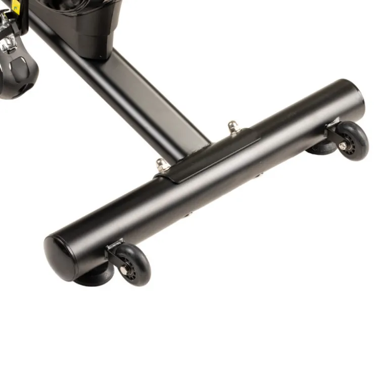 Vélo de spinning Drakkaris avec volant d'inertie puissant de 18 kg et système de freinage à friction - Siège réglable