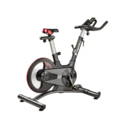 Vélo de spinning Drakkaris avec volant d'inertie puissant de 18 kg et système de freinage à friction - Siège réglable
