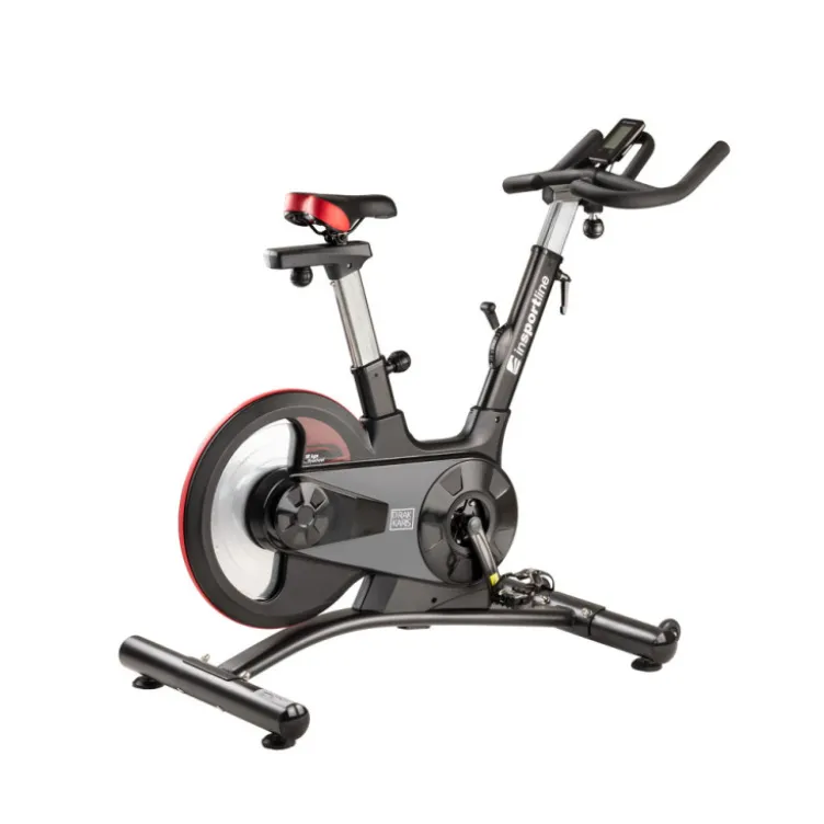 Vélo de spinning Drakkaris avec volant d'inertie puissant de 18 kg et système de freinage à friction - Siège réglable