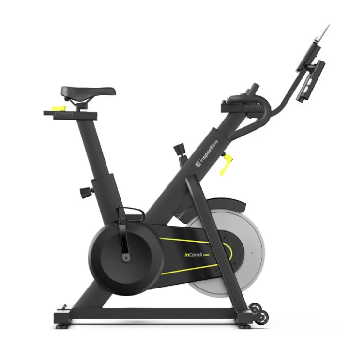 Vélo de Spinning InCondi S150i avec guidon multifonctionnel et 24 niveaux de résistances pour entraînement en Home-Gym