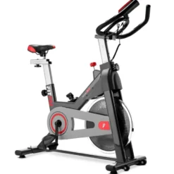 Vélo de spinning indoor avec roue d'inertie 11 kg équipé écran LCD multifonctions