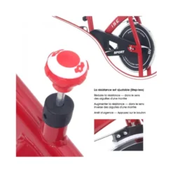 Vélo de Spinning pour entraînement à domicile avec écran d'affichage