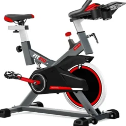 Vélo de spinning réglable avec roue d'inertie 16 kg et écran LCD