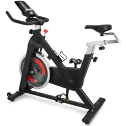 Vélo de spinning robuste et réglable pour entraînement de cardio -Roue d'inertie de 18 kg