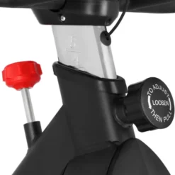 Vélo de spinning robuste et réglable pour entraînement de cardio -Roue d'inertie de 18 kg