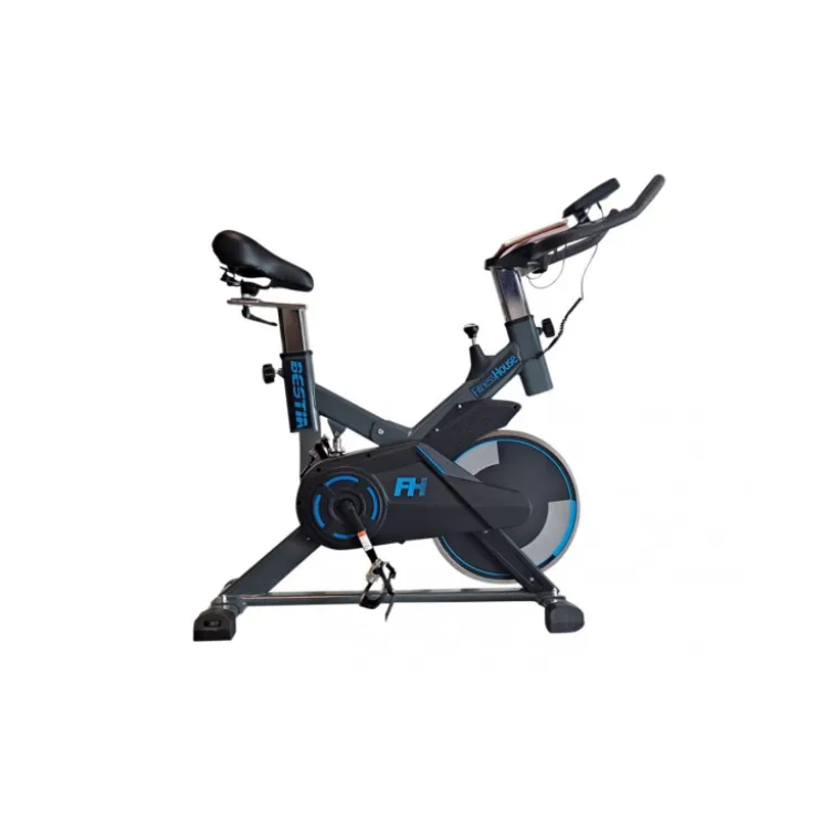 Vélo d'intérieur semi pro avec différents niveaux d'intensité - Selle réglable et guidon multi-positions