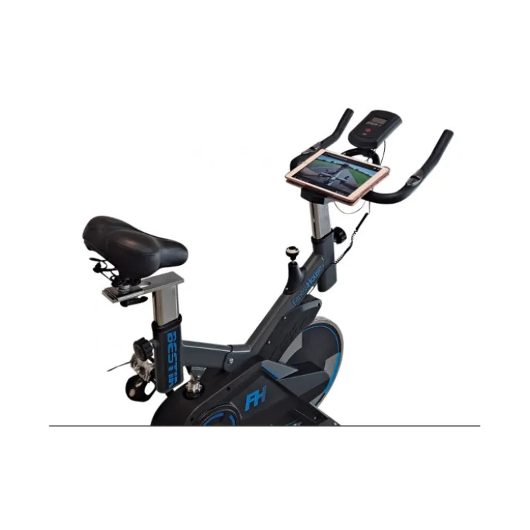 Vélo d'intérieur semi pro avec différents niveaux d'intensité - Selle réglable et guidon multi-positions