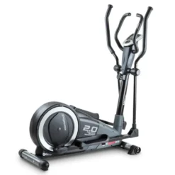 Vélo elliptique Atlanta Black à commande manuel et fonctionnement ultra silencieux - Volant d'inertie de 7 kg