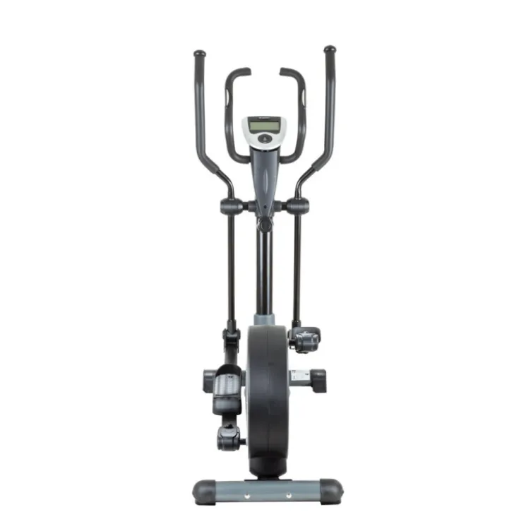 Vélo elliptique Atlanta Black à commande manuel et fonctionnement ultra silencieux - Volant d'inertie de 7 kg