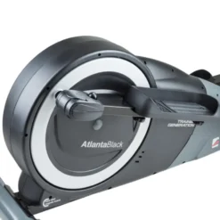 Vélo elliptique Atlanta Black à commande manuel et fonctionnement ultra silencieux - Volant d'inertie de 7 kg
