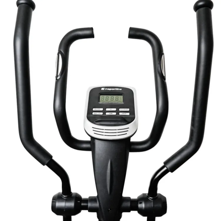 Vélo elliptique Atlanta Black à commande manuel et fonctionnement ultra silencieux - Volant d'inertie de 7 kg