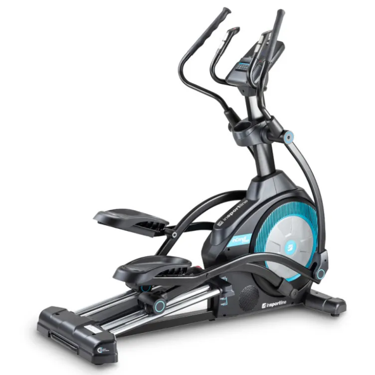 Vélo elliptique au design moderne pour renforcement musculaire et training cardio - Repose pieds avec inclinaison réglable