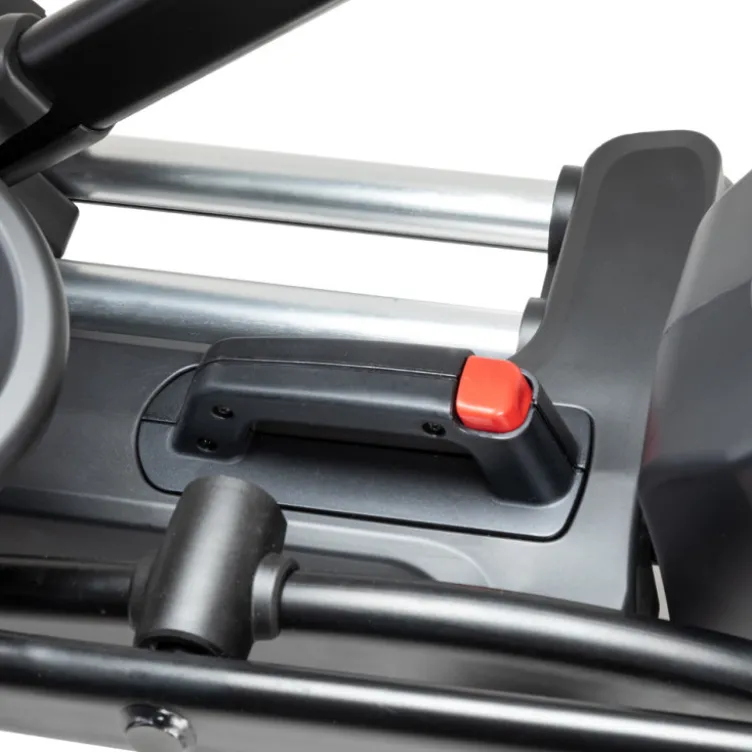 Vélo elliptique au design moderne pour renforcement musculaire et training cardio - Repose pieds avec inclinaison réglable