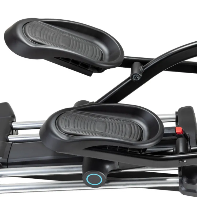 Vélo elliptique au design moderne pour renforcement musculaire et training cardio - Repose pieds avec inclinaison réglable