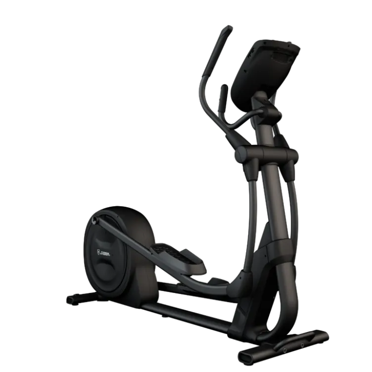 Vélo elliptique auto-alimenté Titanium Strength CT2000 avec écran LED et 20 niveaux de résistance - Foulée longue