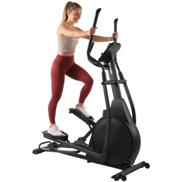 Vélo elliptique avec ordinateur LCD et inclinaison jusqu'à 3 niveaux pour le cardiotraining