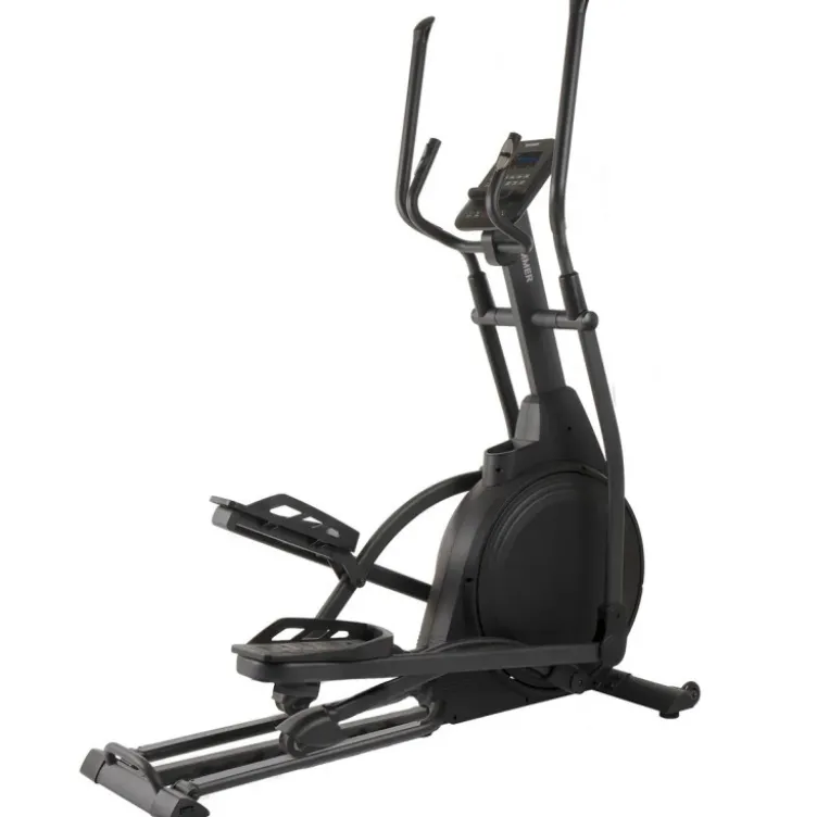 Vélo elliptique avec ordinateur LCD et inclinaison jusqu'à 3 niveaux pour le cardiotraining