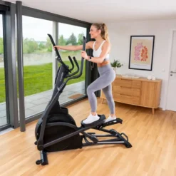 Vélo elliptique avec ordinateur LCD et inclinaison jusqu'à 3 niveaux pour le cardiotraining