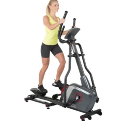 Vélo elliptique avec roue d'inertie de 12 kg et écran LCD - 350 watts max