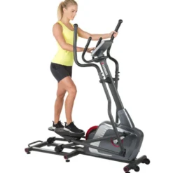Vélo elliptique avec roue d'inertie de 12 kg et écran LCD - 350 watts max
