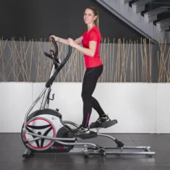 Vélo elliptique Combre avec volant d'inertie avant à haute résistance - Moniteur de fréquence cardiaque intégré