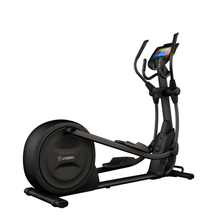 Vélo elliptique connecté à foulée large avec écran tactile autonome - 32 programmes d'entraînement CT2000T Titanium Strength