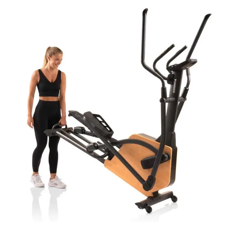 Vélo elliptique CrossPace 5.0 NorsK Hammer avec volant d'inertie 20 kg - 16 niveaux de résistance et 3 réglages d'inclinaison