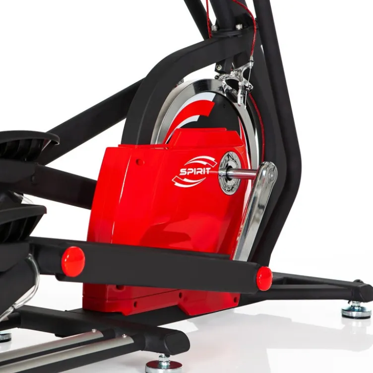 vélo elliptique d'entraînement avec roue d'inertie de 18 kg et écran LCD - Homegym - Spirit E-Glide