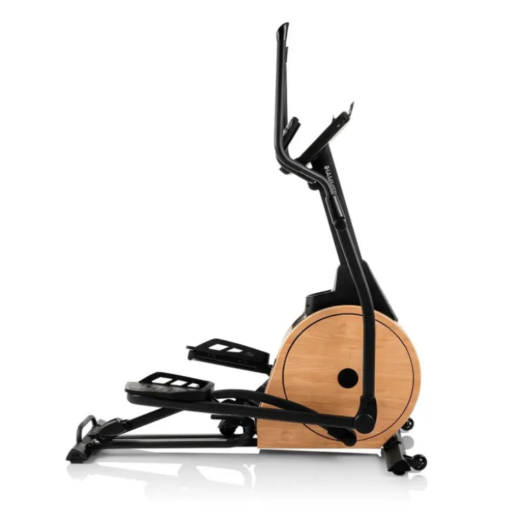 Vélo elliptique Hammer avec roue d'inertie de 20 kg et écran tactile TFT - 32 niveaux de résistance
