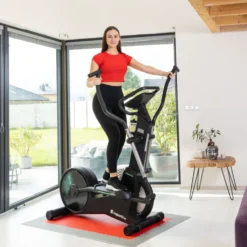 Vélo elliptique Kapekor avec 2 volant d'inertie pour fonctionnement fluide et agréable - Ecran de contrôle complet