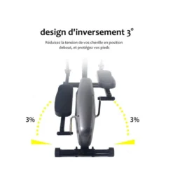 Vélo elliptique magnétique pour Home-gym 8 niveaux de résistance