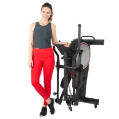 Vélo elliptique pliable de haute technologie avec écran LCD pour cardio à domicile