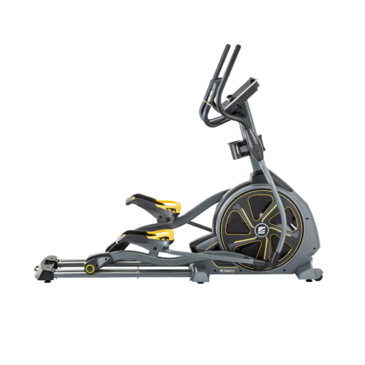 Vélo elliptique professionnel avec moniteur de fréquence cardiaque - Volant d'inertie ultra fluide de 14,5 kg