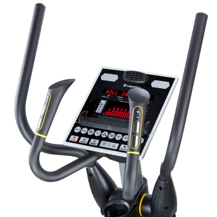 Vélo elliptique professionnel avec moniteur de fréquence cardiaque - Volant d'inertie ultra fluide de 14,5 kg