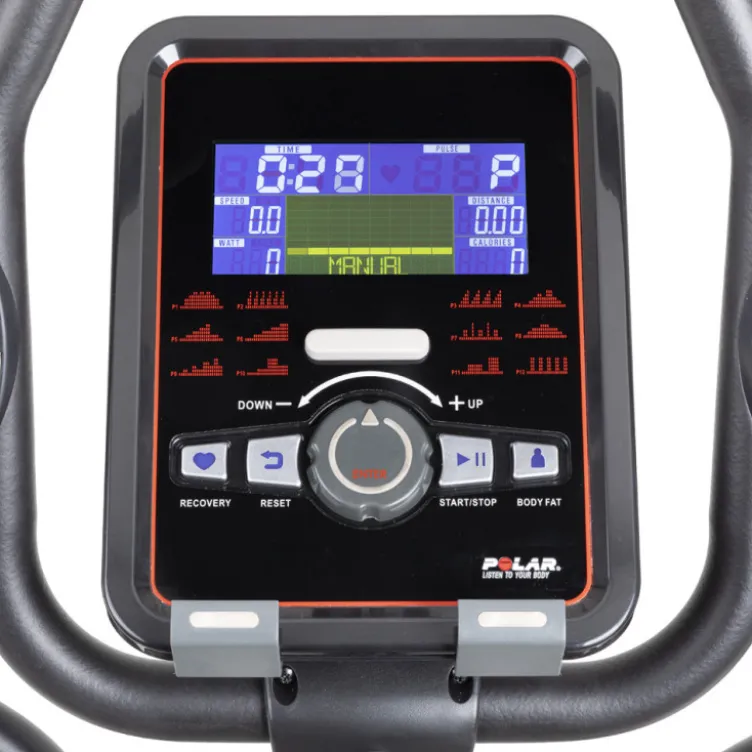 Vélo elliptique pro Omahan ET avec fonctionnement ultra silencieux et résistance électrique - Moniteur de FC intégré