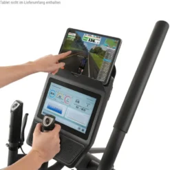 Vélo elliptique silencieux avec écran tactile haute résolution - Masse d'inertie de 20 kg - E-Glide SRT