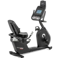 Vélo ergomètre semi-allongé avec 20 niveaux de résistance et siège ajustable - Écran LCD intégré et volant d'inertie 12 kg