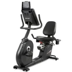Vélo ergomètre semi-allongé avec 20 niveaux de résistance et siège ajustable - Écran LCD intégré et volant d'inertie 12 kg