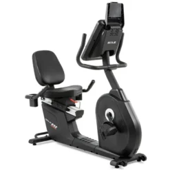 Vélo ergomètre semi-allongé avec 20 niveaux de résistance et siège ajustable - Écran LCD intégré et volant d'inertie 12 kg