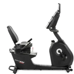 Vélo ergomètre semi-allongé avec 20 niveaux de résistance et siège ajustable - Écran LCD intégré et volant d'inertie 12 kg