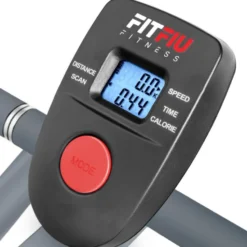 Vélo éllipitique avec roue d'inertie magnétique et pédales anti-dérappantes
