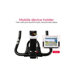 Vélo pour training cardio avec différents niveaux de résistances - Guidon et selle multi positions