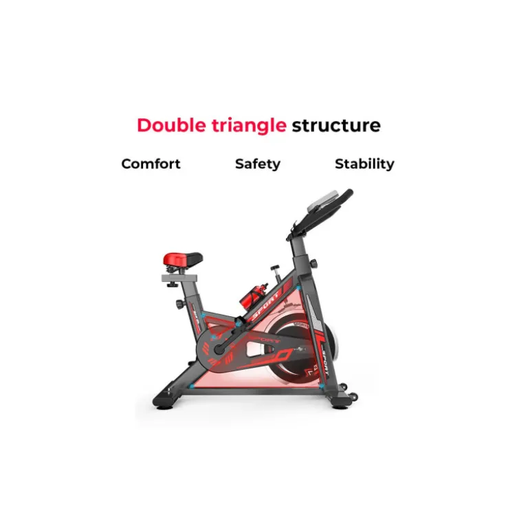 Vélo pour training cardio avec différents niveaux de résistances - Guidon et selle multi positions