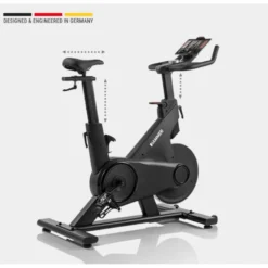 Vélo spinning de cardio Speed Race X avec roue d'inertie de 20 kg - 32 niveaux de résistance et écran HD
